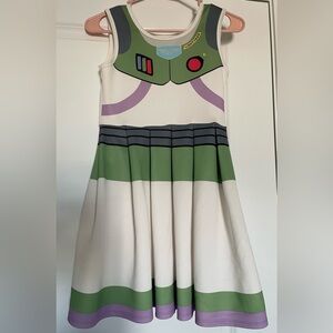 Disney Buzz Light Year Girls Dress L 10-12 Sleeveless Costume Halloween Party